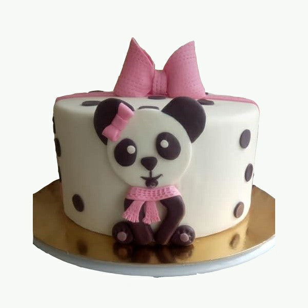 Baby Panda Fondant Cake
