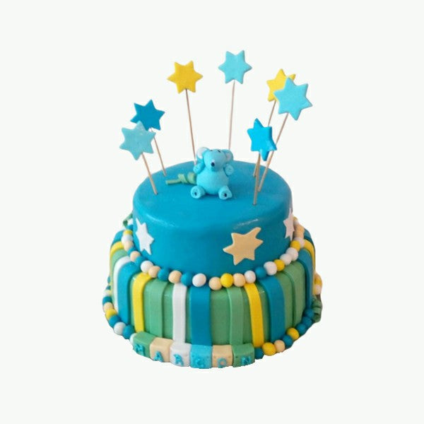 3D Baby Elephant Celebration Cake • Kids Birthday Cake • London – Bal Cakery