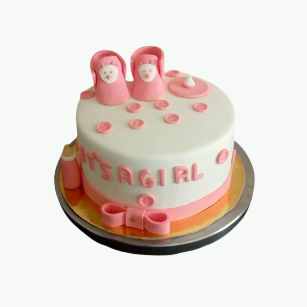 It's A Girl Baby Shower Cake