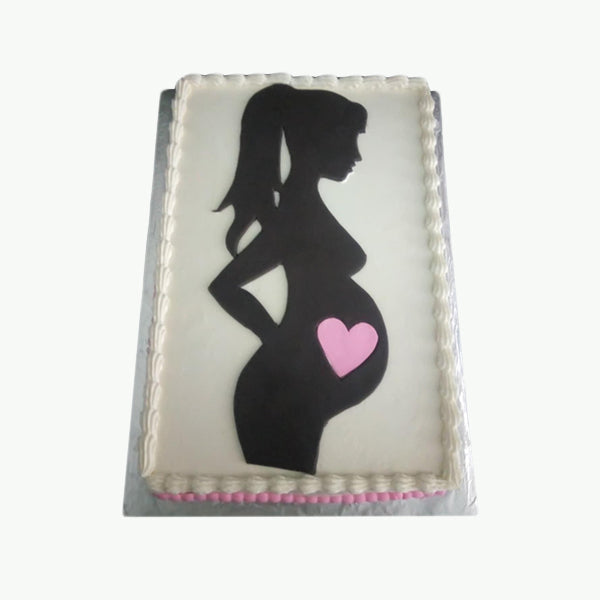 Pregnancy Cake - Decorated Cake by MayBel's cakes - CakesDecor