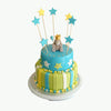 Sitting Baby Elephant Cake with Floating Stars