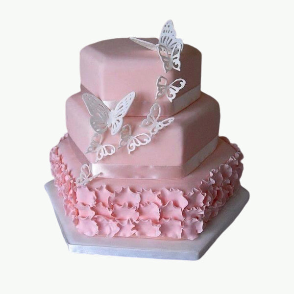 Blush Prink Butterfly Cake