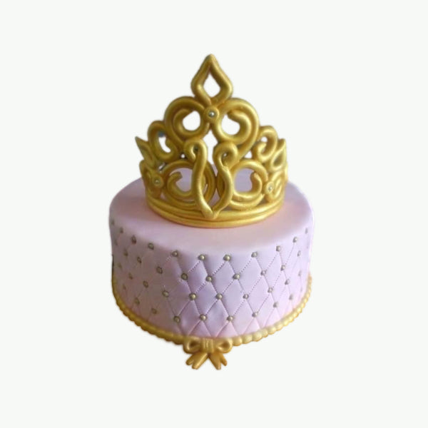 Creamy Creations - Chin up princess .. Or crown slips... 👑👑👑 . . Crown  cake for Queen Full Fondant Cake Call/whatsapp for any queries 👇  9806890961/ 7828543636 . . #queen #crown #cakeforqueen #