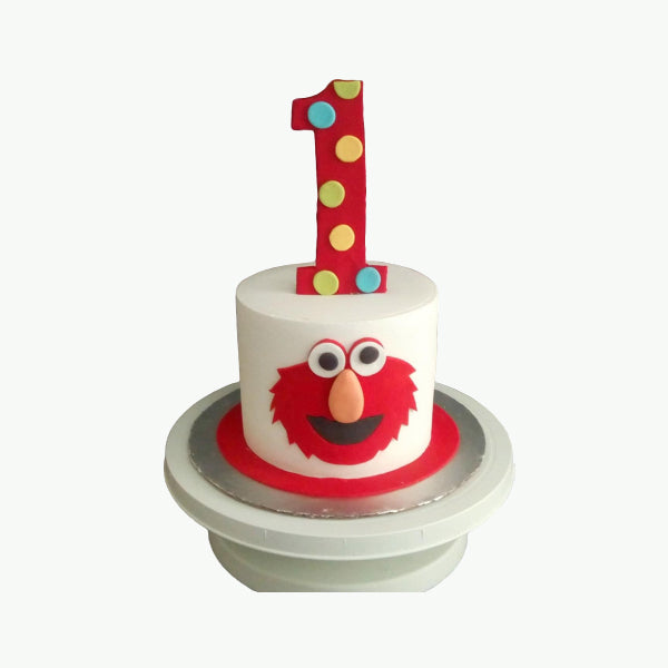 Sweet ME Cakes - Aubrey's Elmo Birthday Cake is iced all in buttercream. |  Facebook