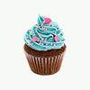 Blue Pink Fantasy Cupcakes