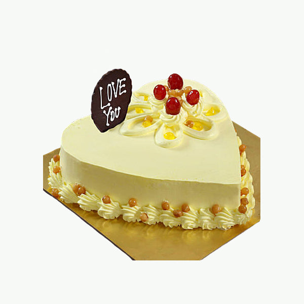 Round Vanilla Cake - Half Kg Cheap Cakes Online - Gift My EMotions