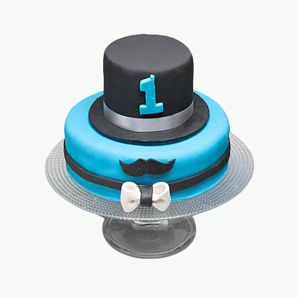 Moustache And Hat Birthday Chocolate Truffle Cake 3 Kg