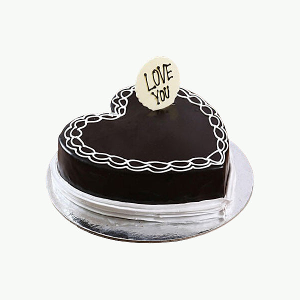 Designer Chocolate Vanilla Cake (Half Kg) - FARIDABAD GIFT SHOP