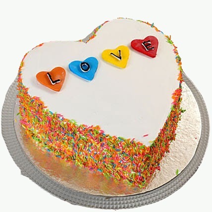 Colourful Love Cake 1kg Chocolate