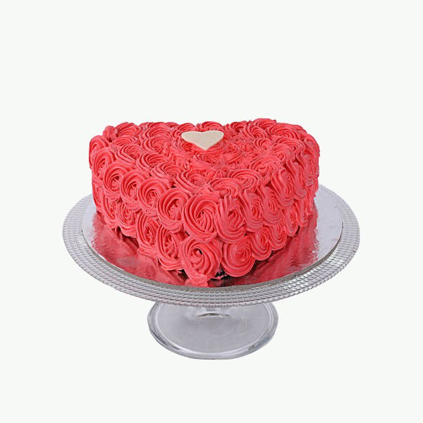 Valentine Heart Shaped Cakes Cake 1kg Vanilla
