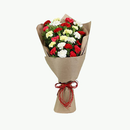 Vibrant Hues Carnation Bouquet